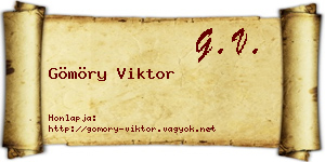 Gömöry Viktor névjegykártya